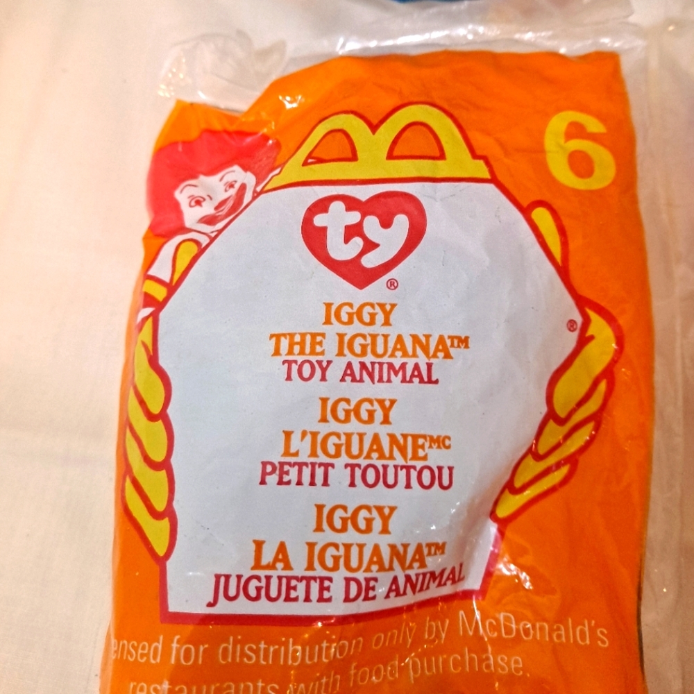 MCDONALD'S IGGY THE IGUANA NEW BEANIE BABY